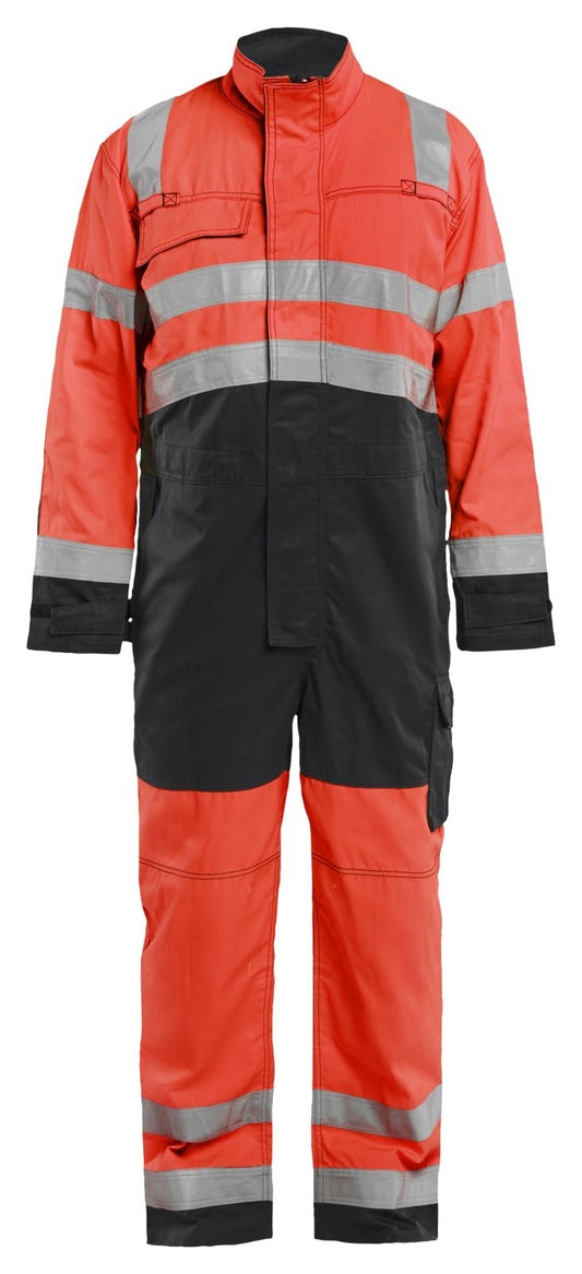 Blaklader Overalls 63731804 HiVis fluo rood-zwart(5599)