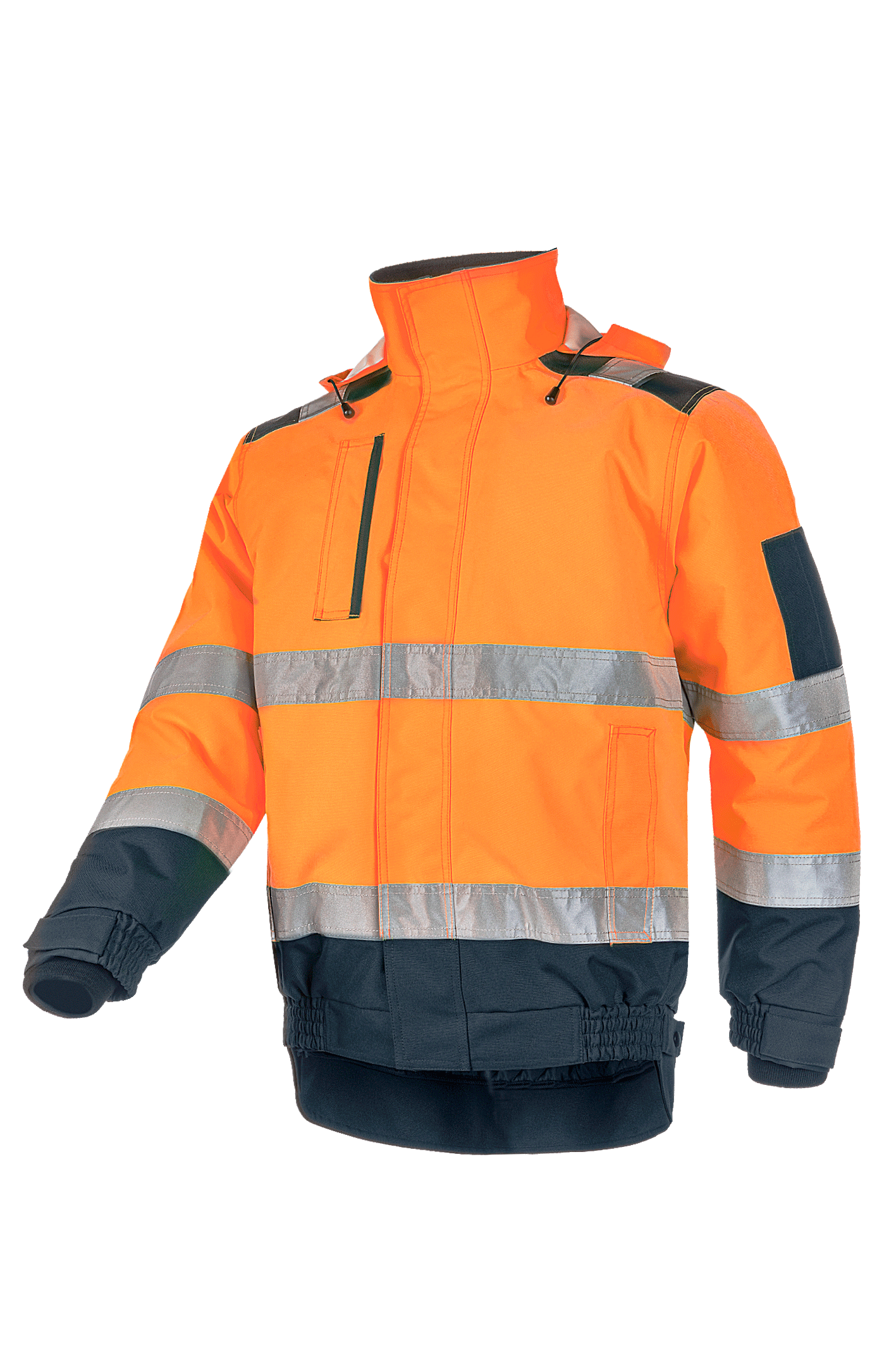 Sioen Jassen Croston HiVis fluo oranje-marineblauw