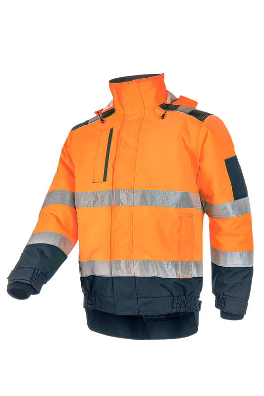 Sioen Jassen Croston HiVis fluo oranje-marineblauw