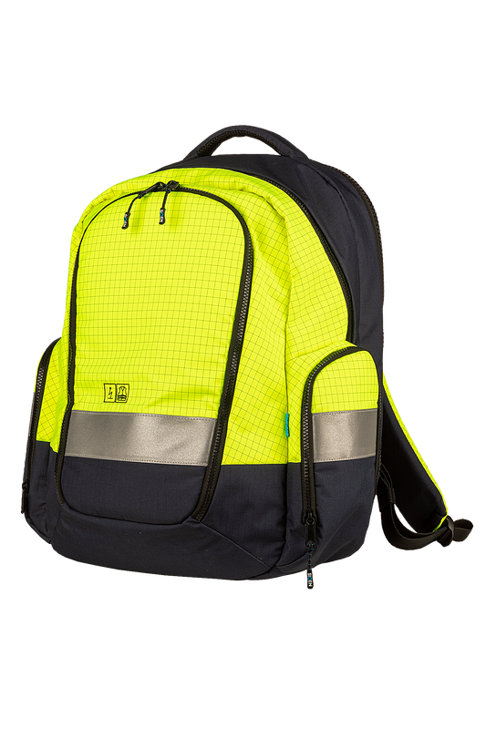 Sioen rugzakken Kirton multinorm fluo geel-marine
