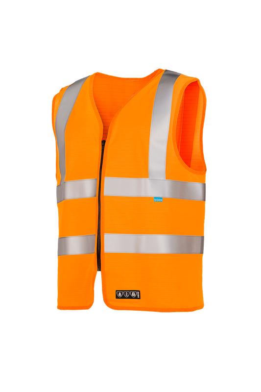 Sioen gilet Bertrix multinorm fluo oranje