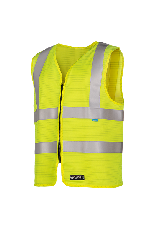 Sioen gilet Bertrix multinorm fluo geel