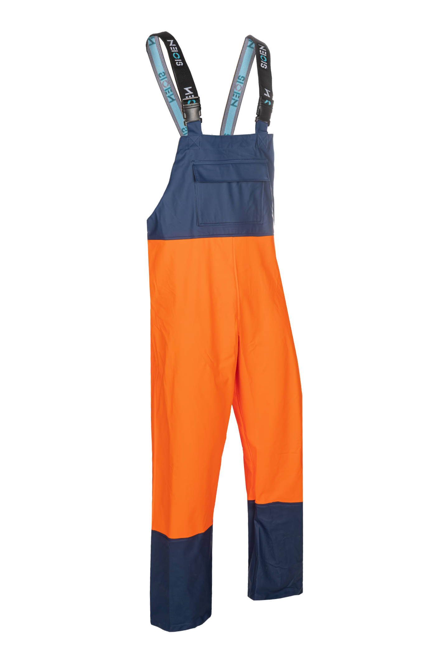 Sioen am. overalls Stein all weather fluo oranje-marineblauw