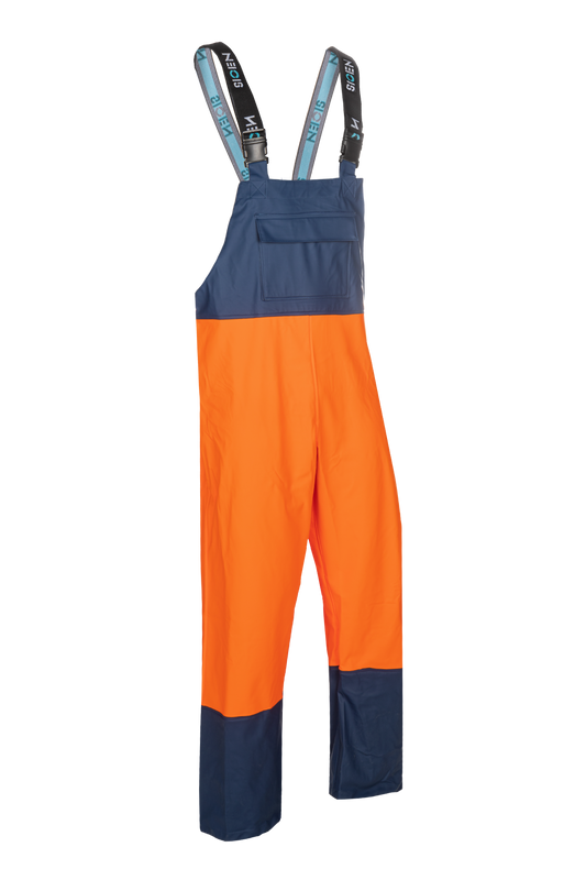 Sioen am. overalls Stein all weather fluo oranje-marineblauw