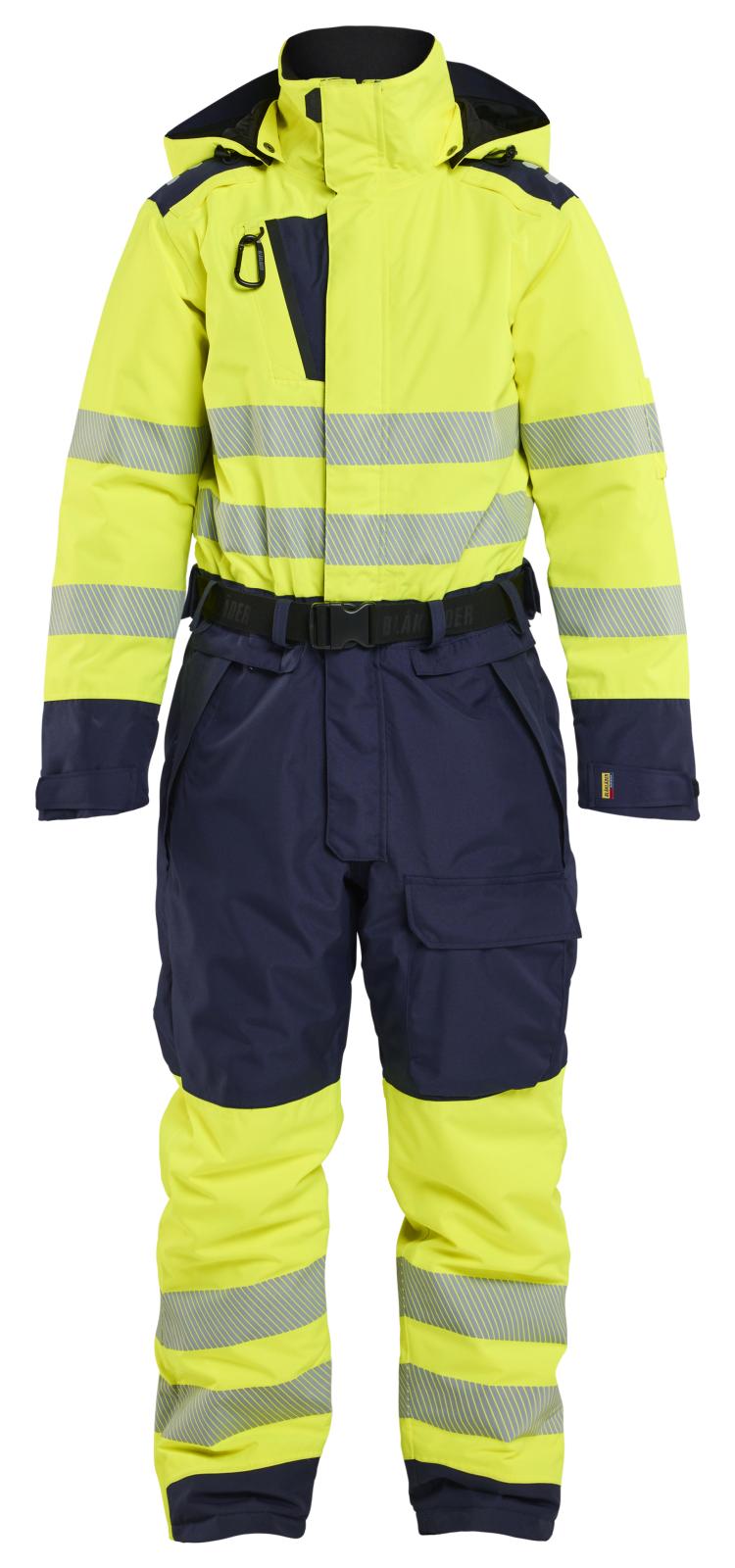 Blaklader Dames High Vis Winteroverall 67261977 fluo geel-marineblauw(3389)