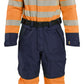 Blaklader Dames High Vis Winteroverall 67261977 fluo oranje-marineblauw(5389)