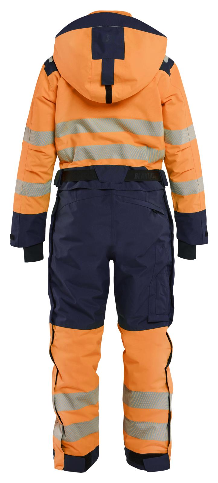 Blaklader Dames High Vis Winteroverall 67261977 fluo oranje-marineblauw(5389)