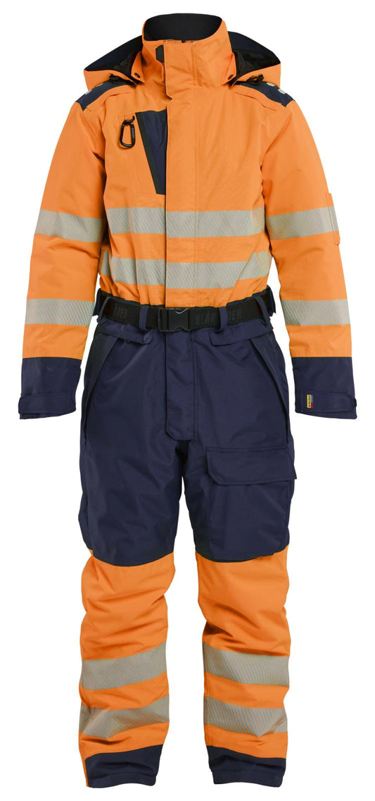 Blaklader Dames High Vis Winteroverall 67261977 fluo oranje-marineblauw(5389)