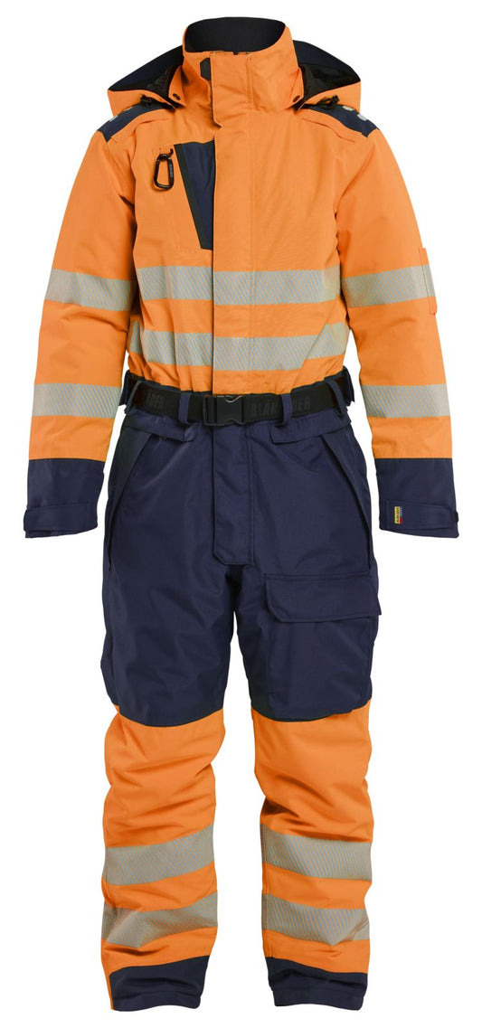 Blaklader Dames High Vis Winteroverall 67261977 fluo oranje-marineblauw(5389)