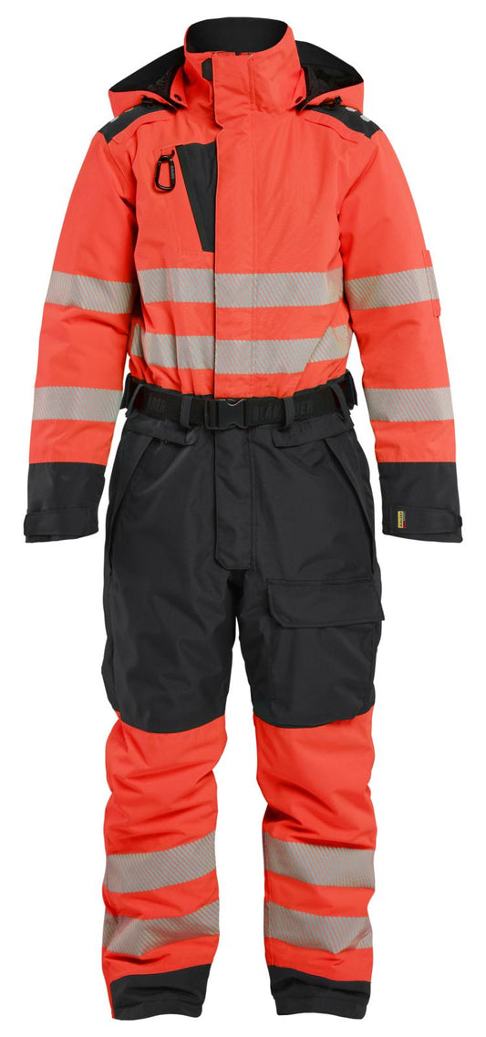 Blaklader Dames High Vis Winteroverall 67261977 fluo rood-zwart(5599)