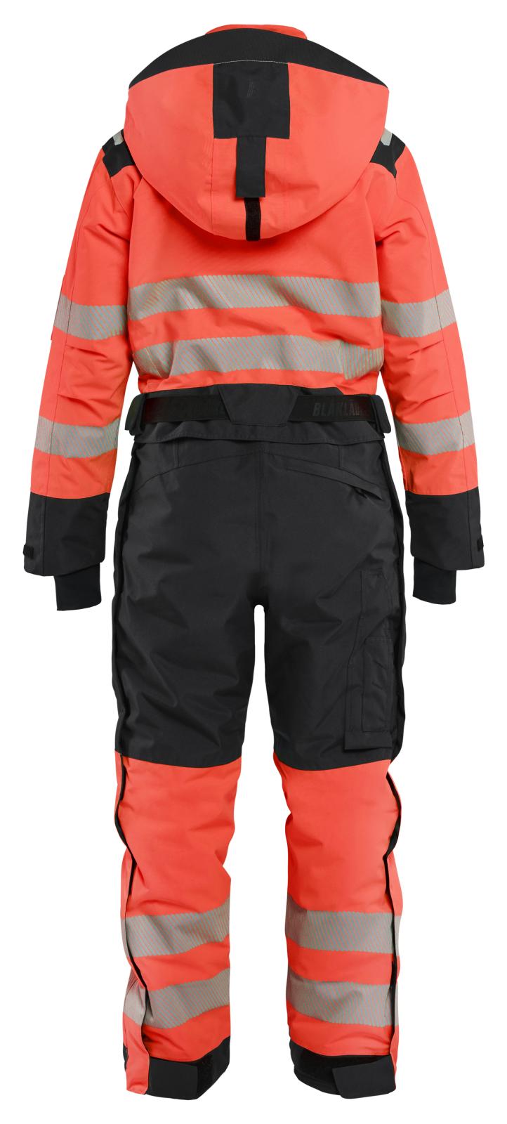 Blaklader Dames High Vis Winteroverall 67261977 fluo rood-zwart(5599)