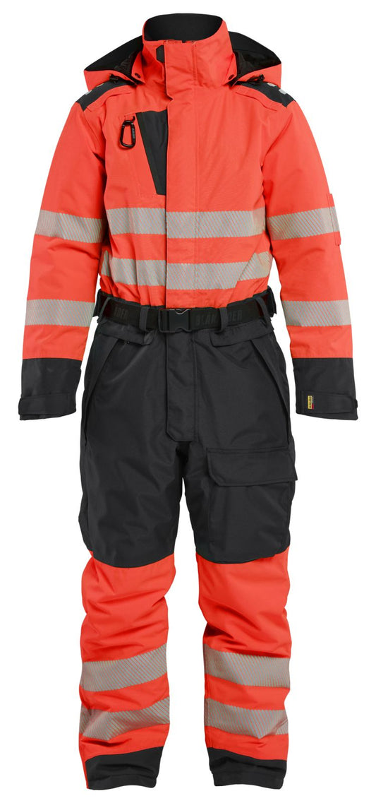 Blaklader Dames High Vis Winteroverall 67261977 fluo rood-zwart(5599)