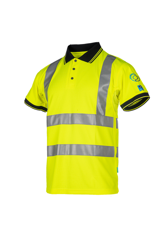 Sioen polo Broby HiVis fluo geel