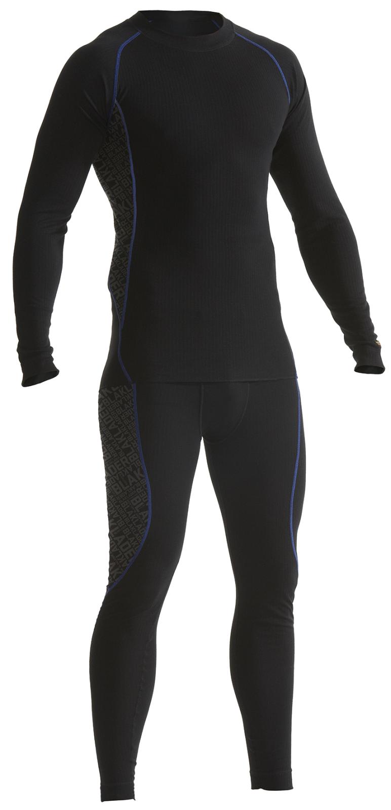 Blaklader Ondergoed 68101707 Shirt en onderbroek zwart-korenblauw(9985)