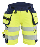 Blaklader High Vis 4-weg stretch Dames Shorts 70201648 HiVis fluo geel-marineblauw(3389)