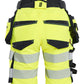 Blaklader High Vis 4-weg stretch Dames Shorts 70201648 HiVis fluo geel-zwart(3399)