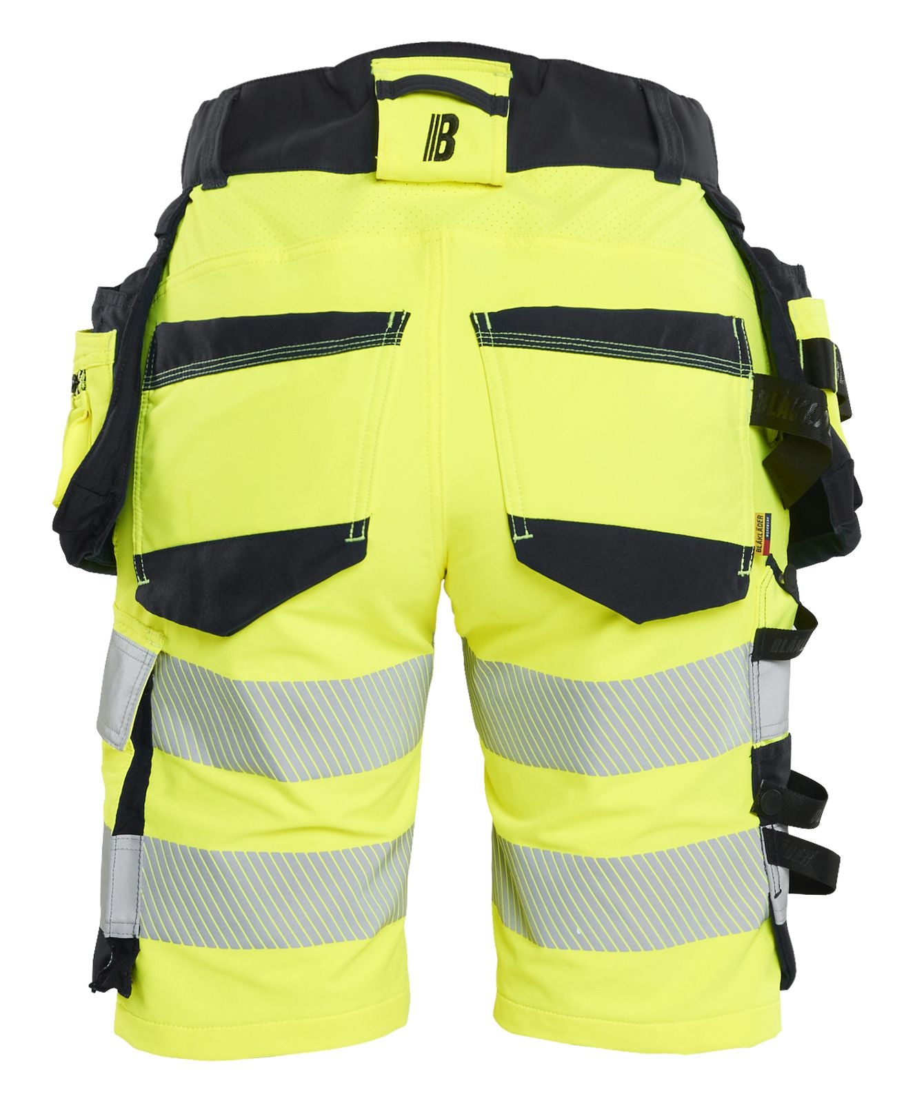 Blaklader High Vis 4-weg stretch Dames Shorts 70201648 HiVis fluo geel-zwart(3399)