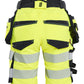 Blaklader High Vis Dames Shorts 70201648 4-weg stretch HiVis fluo geel-zwart(3399)