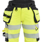 Blaklader High Vis Dames Shorts 70201648 4-weg stretch HiVis fluo geel-zwart(3399)