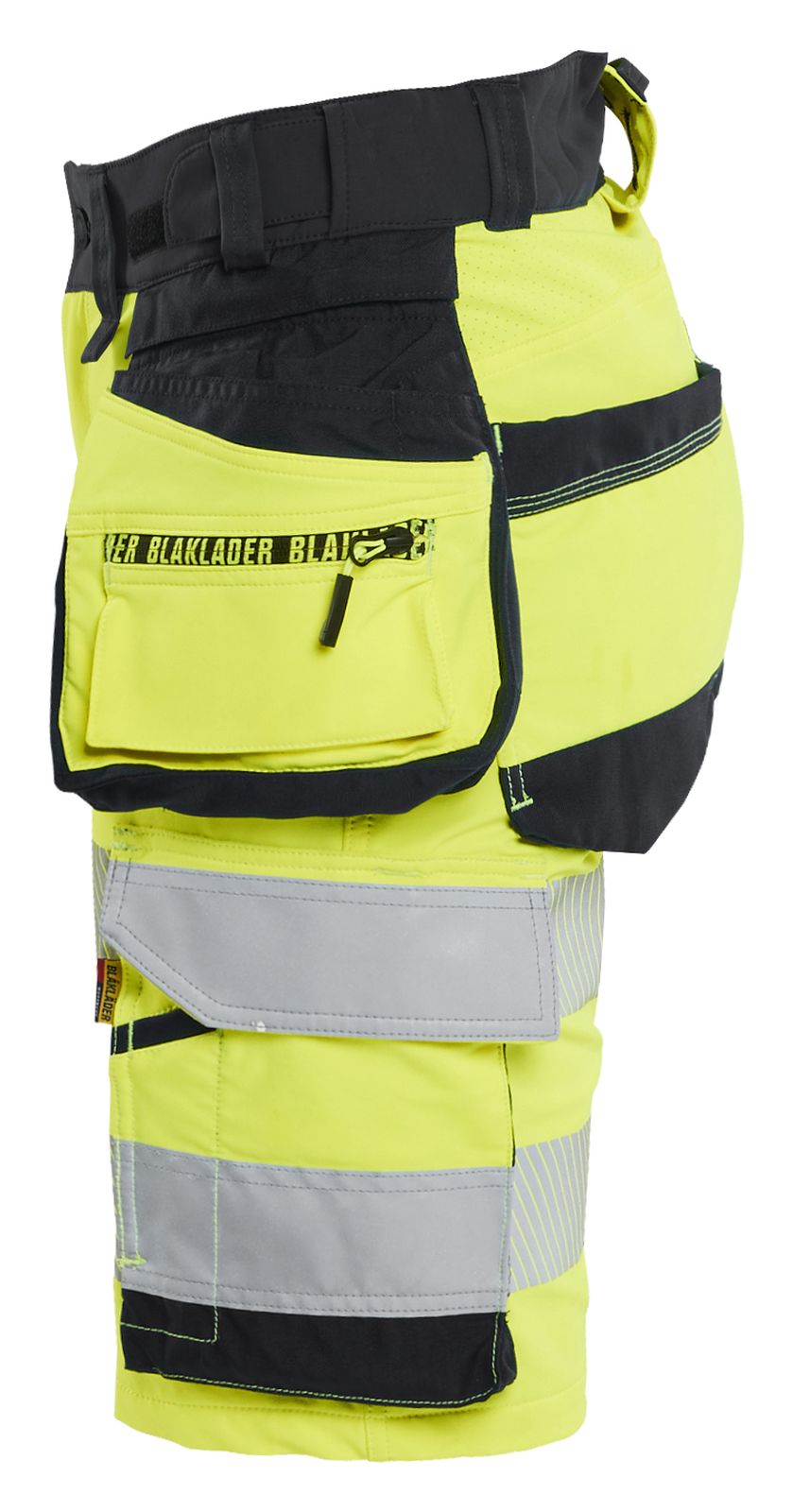 Blaklader High Vis 4-weg stretch Dames Shorts 70201648 HiVis fluo geel-zwart(3399)