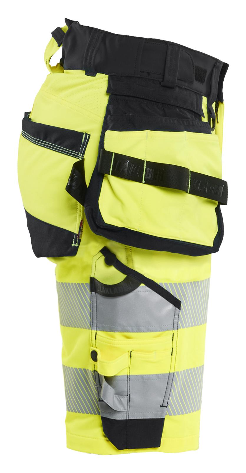 Blaklader High Vis Dames Shorts 70201648 4-weg stretch HiVis fluo geel-zwart(3399)