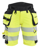 Blaklader High Vis 4-weg stretch Dames Shorts 70201648 HiVis fluo geel-zwart(3399)