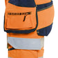 Blaklader High Vis Dames Shorts 70201648 4-weg stretch HiVis fluo oranje-marineblauw(5389)