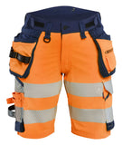 Blaklader High Vis Dames Shorts 70201648 4-weg stretch HiVis fluo oranje-marineblauw(5389)