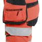 Blaklader High Vis Dames Shorts 70201648 4-weg stretch HiVis fluo rood-zwart(5599)