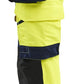 Blaklader High Vis 4-weg stretch Dames Werkbroeken 70221648 HiVis fluo geel-marineblauw(3389)