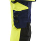 Blaklader High Vis Dames Werkbroeken 70221648 4-weg stretch HiVis fluo geel-marineblauw(3389)