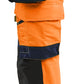 Blaklader High Vis 4-weg stretch Dames Werkbroeken 70221648 HiVis fluo oranje-marineblauw(5389)