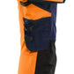 Blaklader High Vis Dames Werkbroeken 70221648 4-weg stretch HiVis fluo oranje-marineblauw(5389)