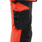 Blaklader High Vis Dames Werkbroeken 70221648 4-weg stretch HiVis fluo rood-zwart(5599)