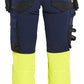 Blaklader High Vis Dames Werkbroeken 70251648 4-weg stretch HiVis marineblauw-fluo geel(8933)