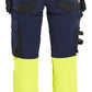 Blaklader High vis Dames High Vis werkbroek 4-weg stretch Werkbroeken 70251648 HiVis marineblauw-fluo geel(8933)
