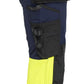 Blaklader High Vis Dames Werkbroeken 70251648 4-weg stretch HiVis marineblauw-fluo geel(8933)