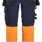 Blaklader High vis Dames Werkbroeken 70251648 4-weg stretch HiVis marineblauw-oranje(8953)