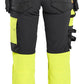 Blaklader High vis Dames Werkbroeken 70251648 4-weg stretch HiVis zwart-fluo geel(9933)
