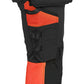 Blaklader High Vis Dames Werkbroeken 70251648 4-weg stretch HiVis zwart-fluo rood(9955)