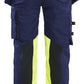Blaklader Dames High Vis Werkbroek 70301149 Stretch gereedschapszakken HiVis marineblauw-fluo geel(8933)