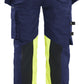 Blaklader Dames High Vis Werkbroek 70301149 Stretch gereedschapszakken HiVis marineblauw-fluo geel(8933)