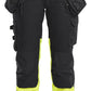 Blaklader Dames High Vis Werkbroek 70301149 Stretch gereedschapszakken HiVis zwart-fluo geel(9933)