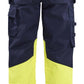 Blaklader Vlamvertragend Dames Multinorm Werkbroek 70811514 gereedschapszakken marineblauw-fluo geel(8933)