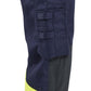 Blaklader Vlamvertragend Dames Multinorm Werkbroek 70811514 gereedschapszakken marineblauw-fluo geel(8933)