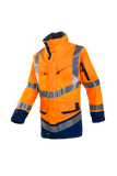 Sioen Jassen Windsor HiVis Inrits-systeem fluo oranje-marineblauw