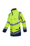 Sioen Jassen Windsor HiVis Inrits-systeem fluo geel-marineblauw