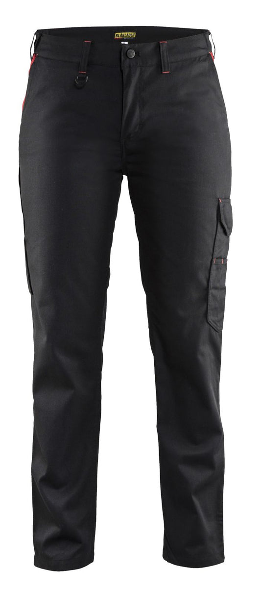 Blaklader Broeken 71041800 zwart-rood(9956)