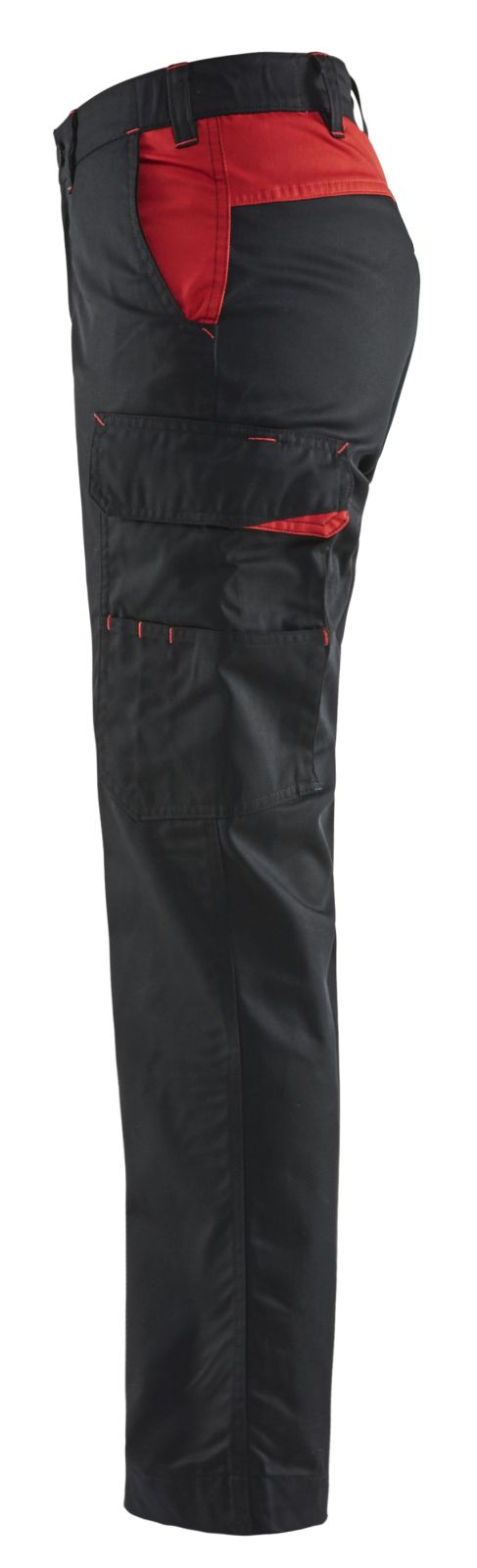 Blaklader Broeken 71041800 zwart-rood(9956)