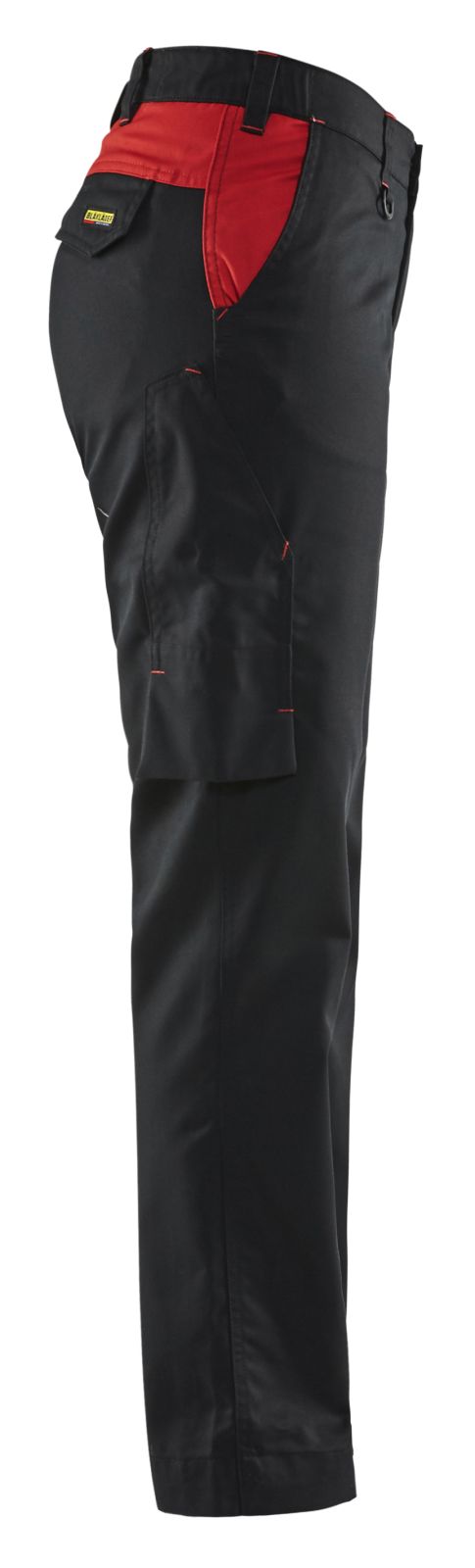 Blaklader Broeken 71041800 zwart-rood(9956)
